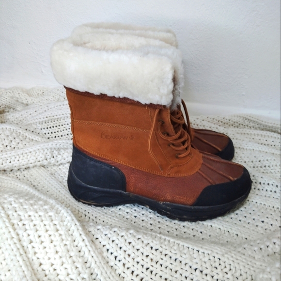 PRICE DROP! Bearpaw men's winter boots sheepskin wool size 11 - Picture 1 of 5